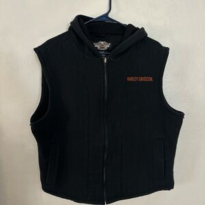 Harley-Davidson Black Hoodie Vest
